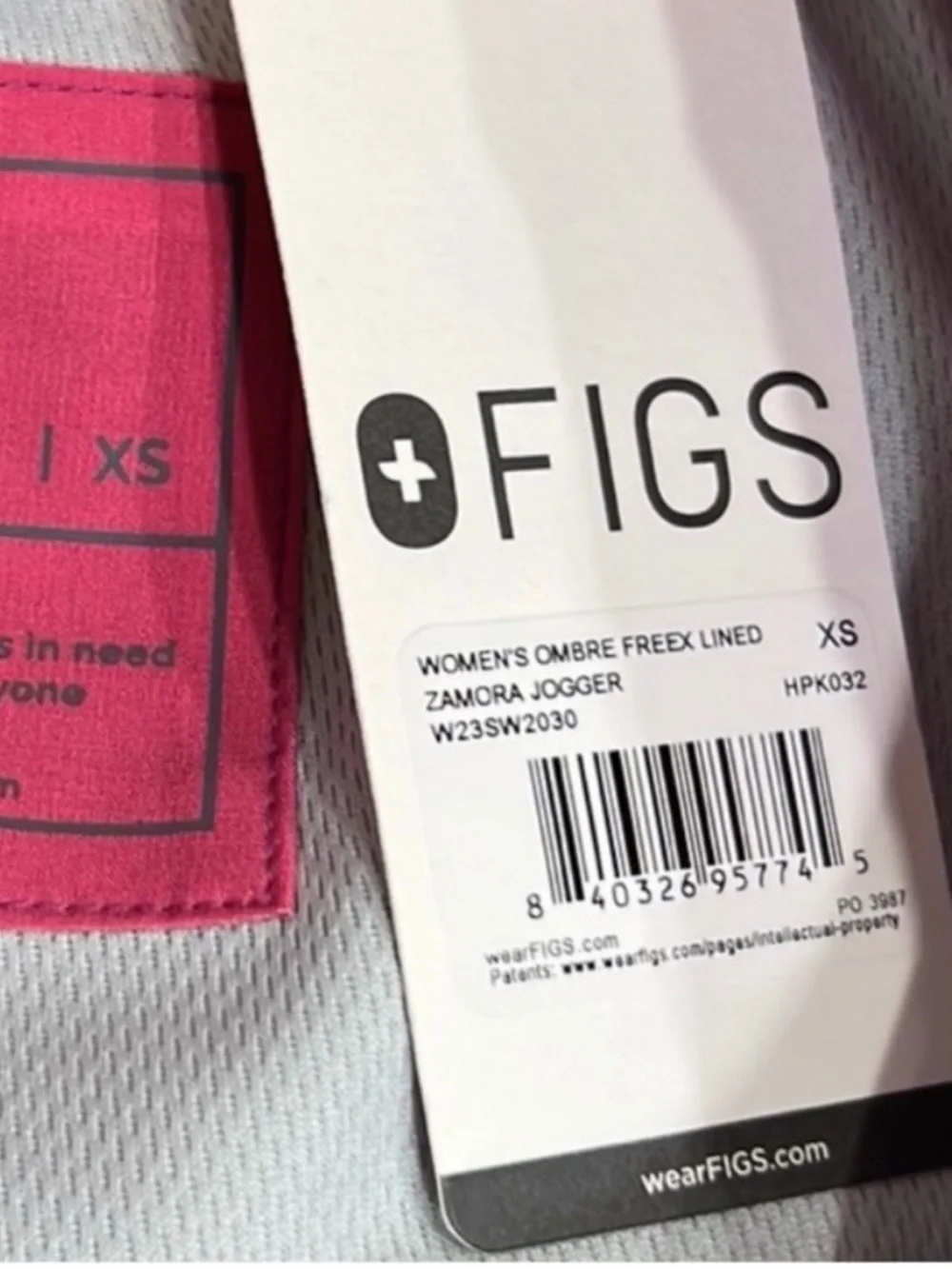 Figs Zamora™ FREEx™ Lined Jogger Scrub Pants  Ombre  Sunset NWT Size XSP - Picture 5 of 7